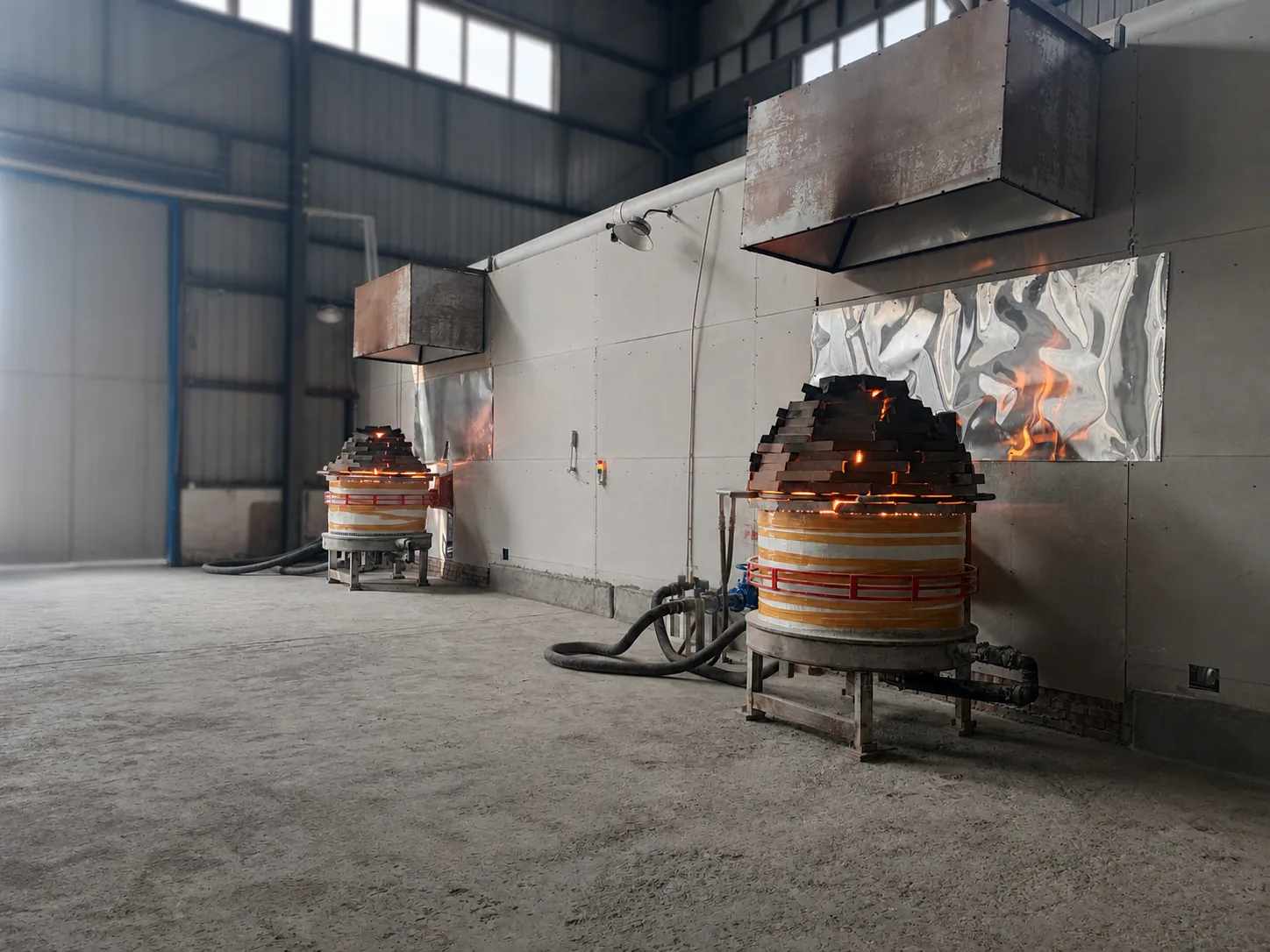 Julong cold-crucible systems installed in a production facility